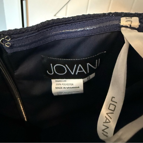 Elegant Strapless Navy Blue Dress - Picture 8 of 8